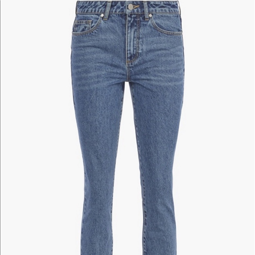 High-Waisted Cigarette Jeans